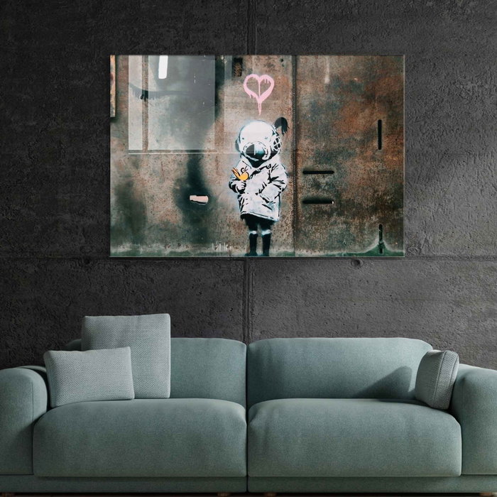 Wallity UV-666 Pintura Decorativa de Vidrio Templado Multicolor 45 x 65 cm